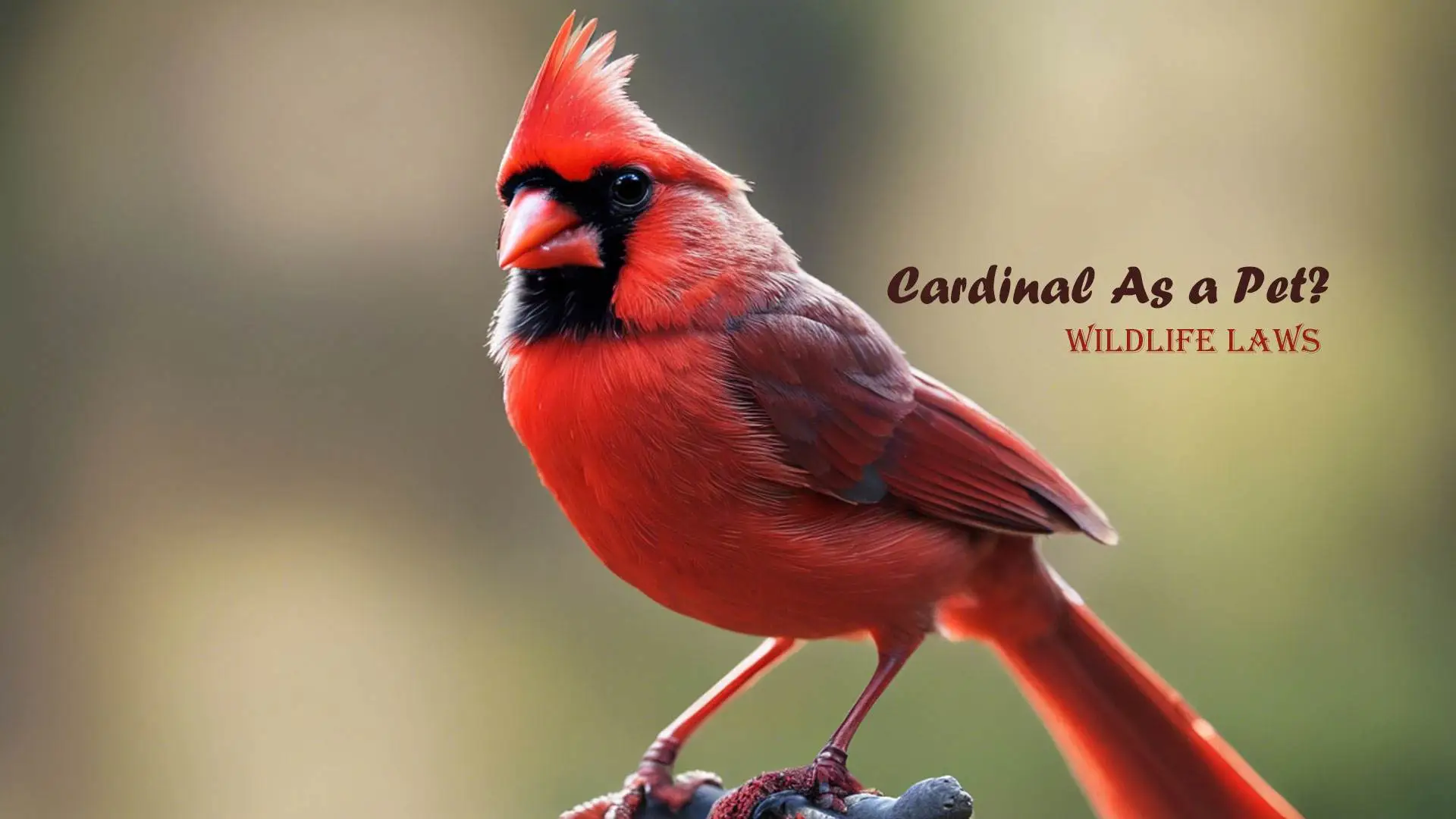 Can You Have a Cardinal As a Pet